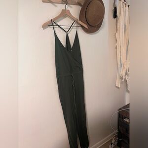 Hunter green comfy one piece jumper